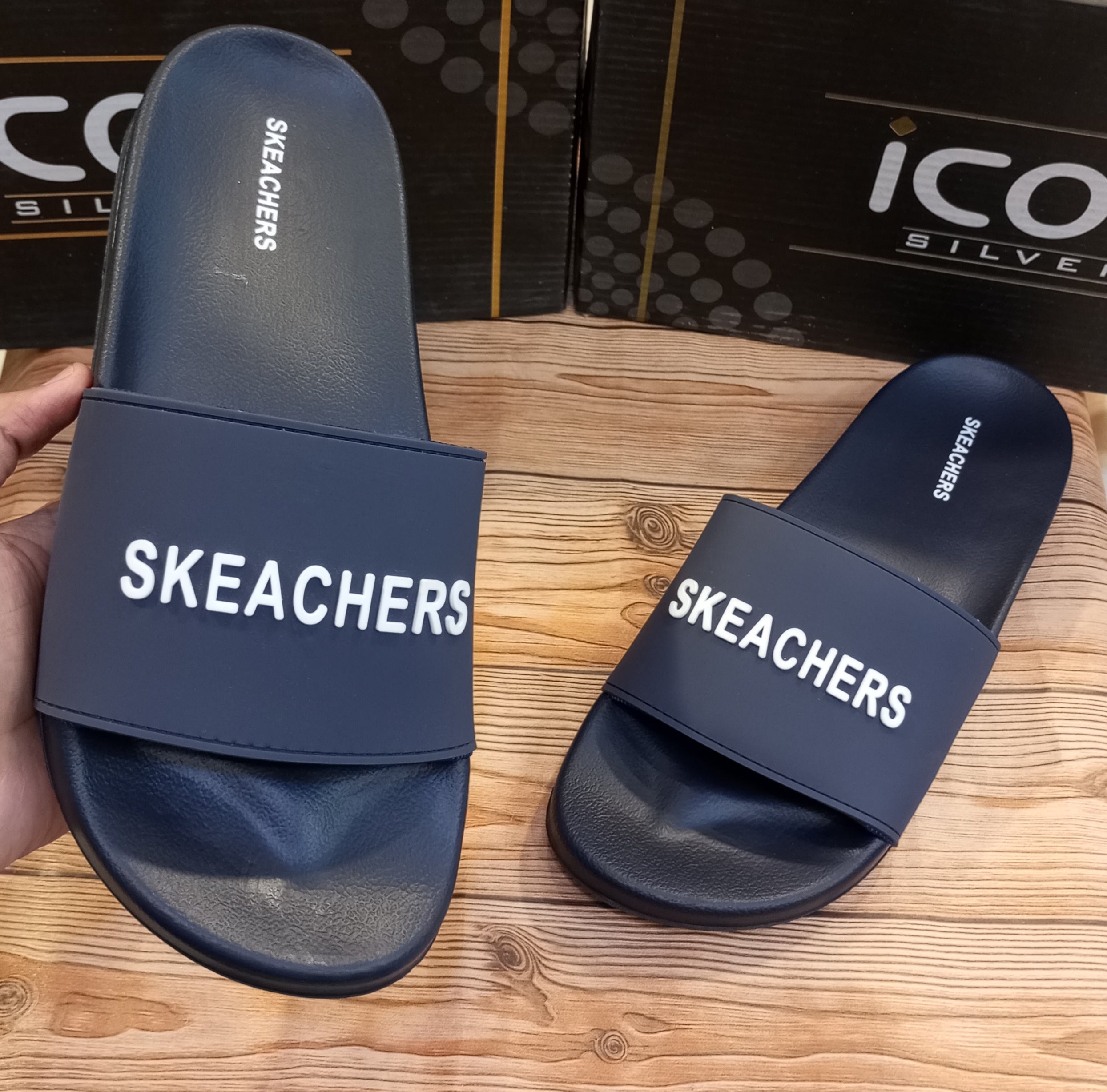 SKECHERS PREMIUM SUMMER SLIDES FOR MEN