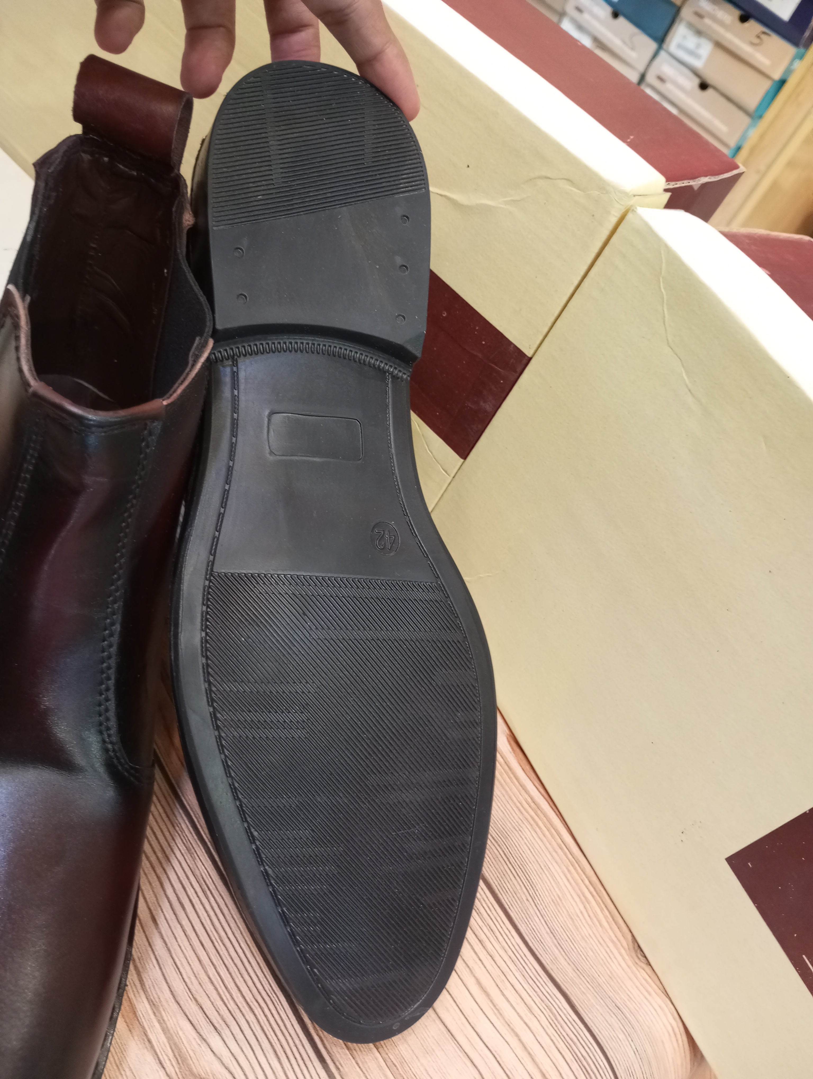 PREMIUM QUALITY TWO TONED CHELSEA BOOTS FOR MEN