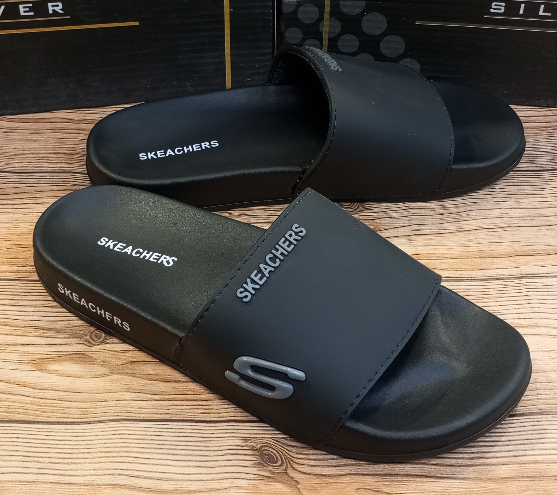SKECHERS PREMIUM SUMMER SLIDES FOR MEN