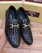 RED CROWN'S PREMIUM QUALITY 100% HANDMADE FORMAL SHOES FOR MEN (BROWN)