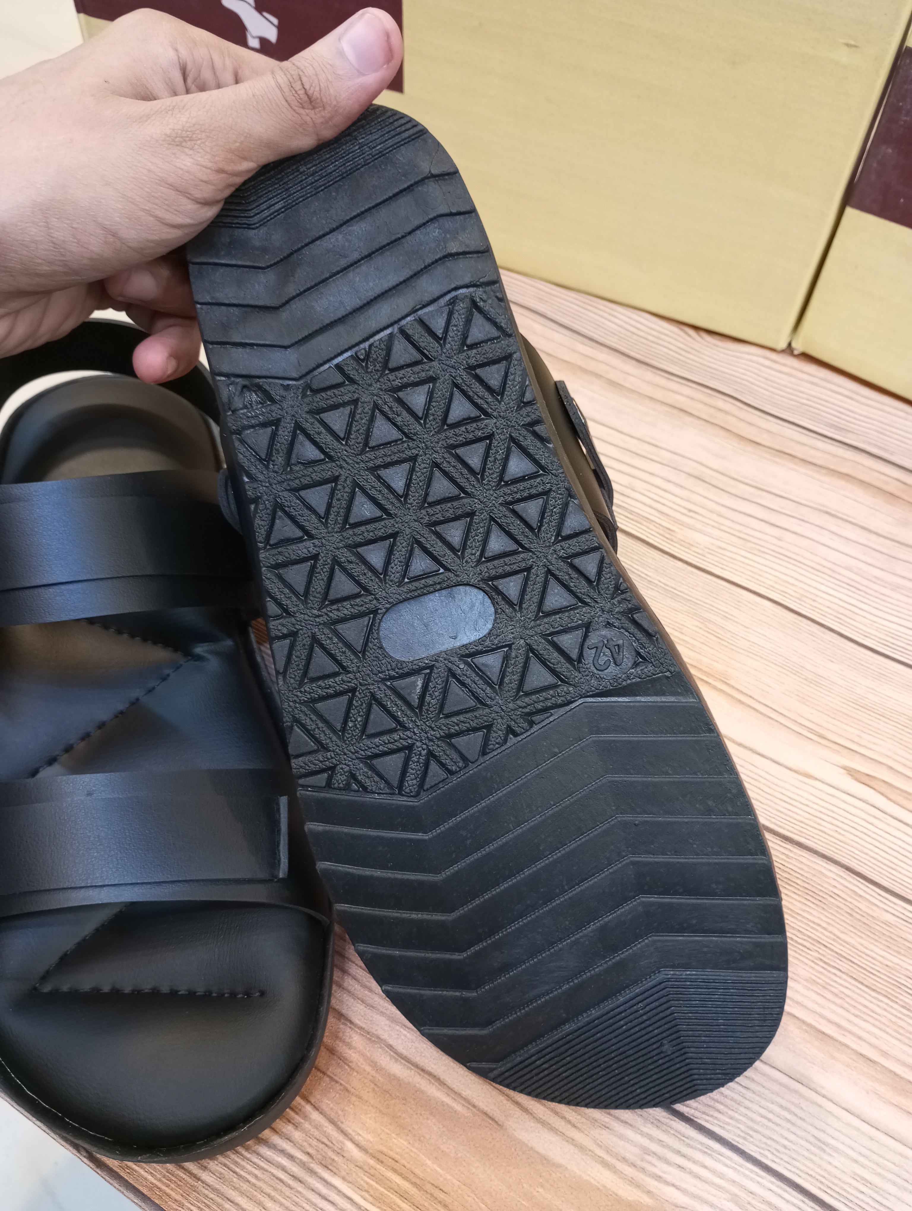 PREMIUM QUALITY 2 IN 1 DOUBLE STEP SANDALS FOR MEN (NEW VARIANT)