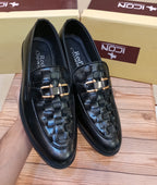 RED CROWN'S PREMIUM QUALITY 100% HANDMADE FORMAL SHOES FOR MEN (BLACK)