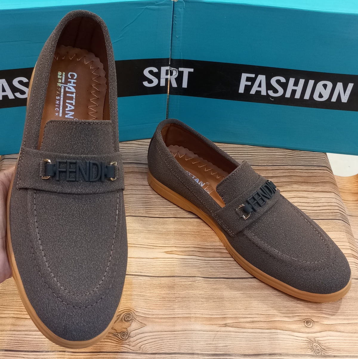 FENDI'S CASUAL AND PARTYWEAR SUEDE SHOES FOR MEN