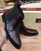 PREMIUM QUALITY TWO TONED CHELSEA BOOTS FOR MEN