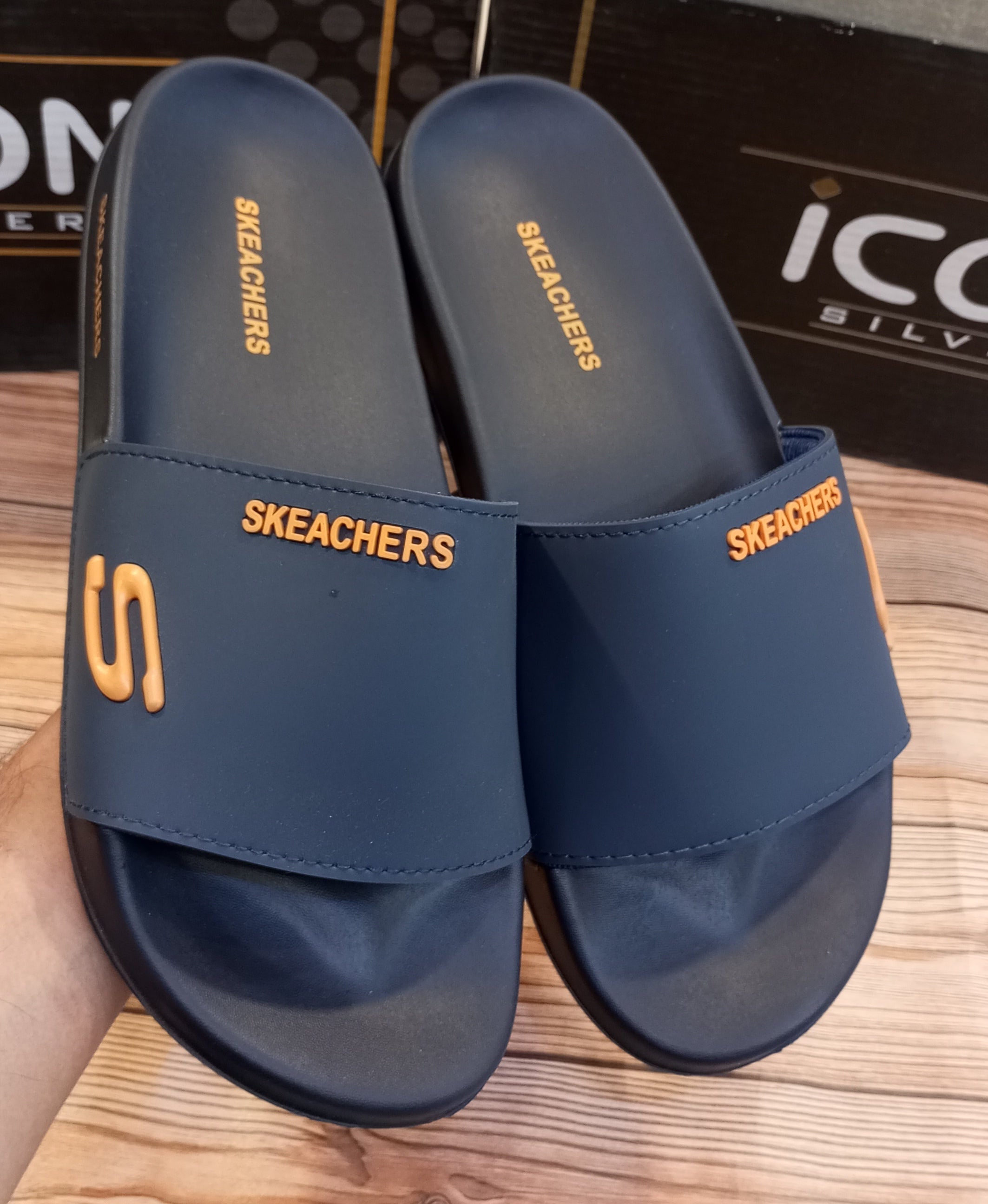 SKECHERS PREMIUM SUMMER SLIDES FOR MEN