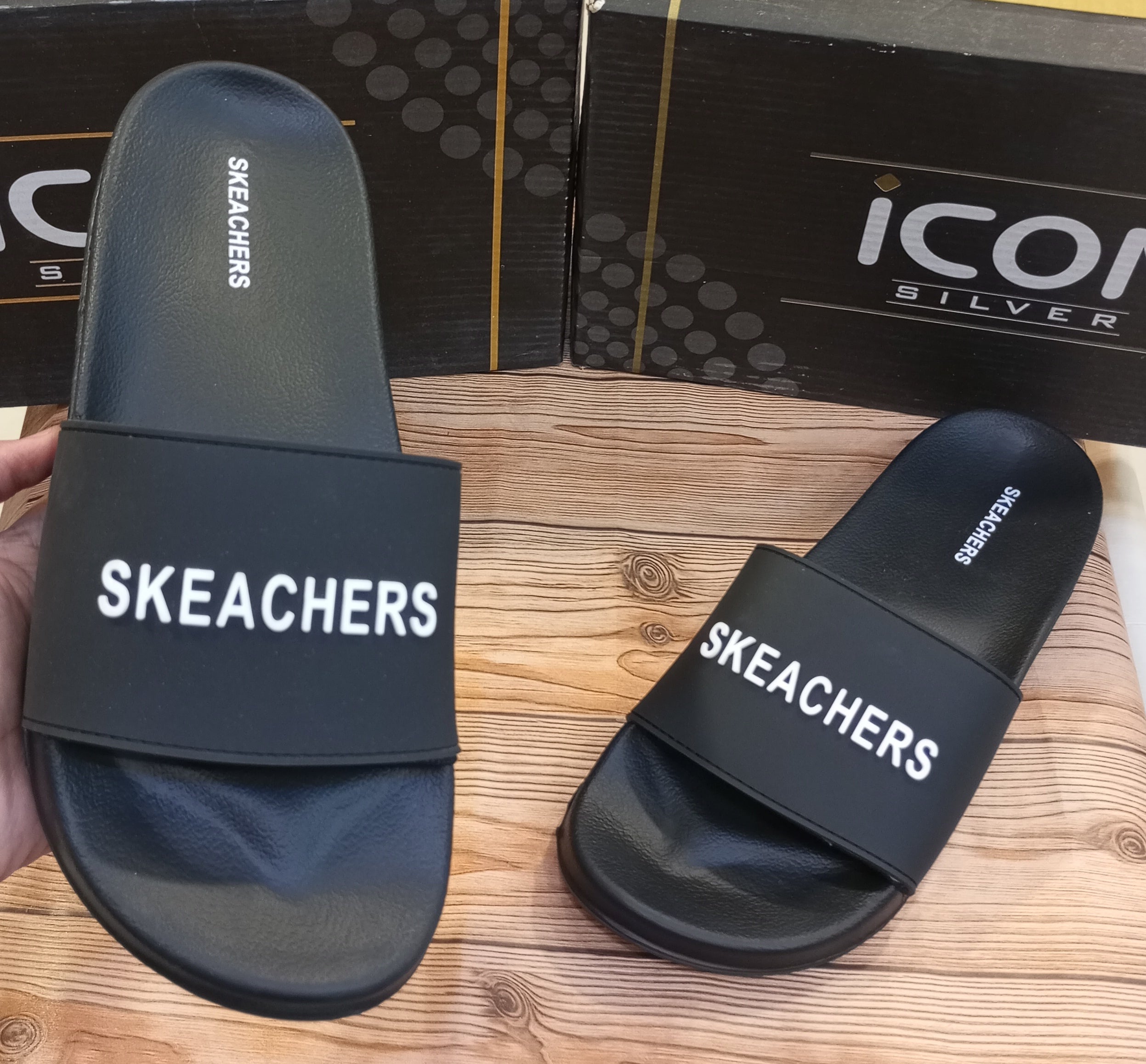SKECHERS PREMIUM SUMMER SLIDES FOR MEN