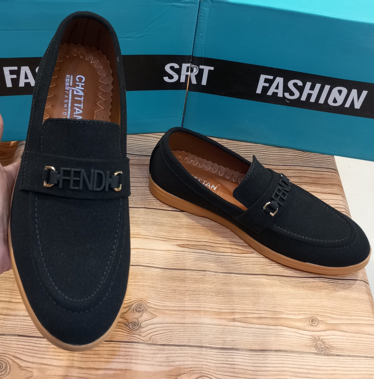 FENDI'S CASUAL AND PARTYWEAR SUEDE SHOES FOR MEN