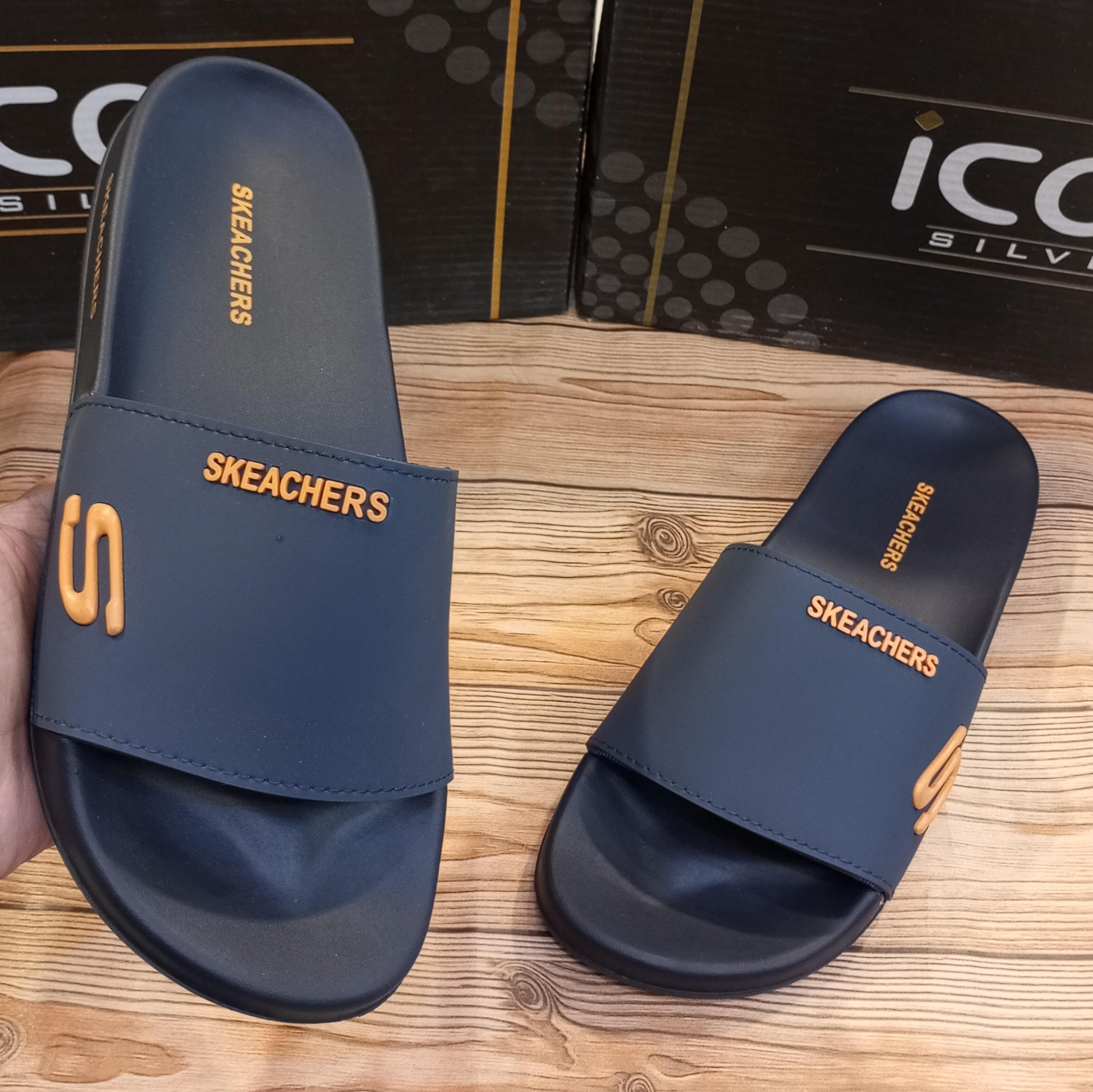 SKECHERS PREMIUM SUMMER SLIDES FOR MEN