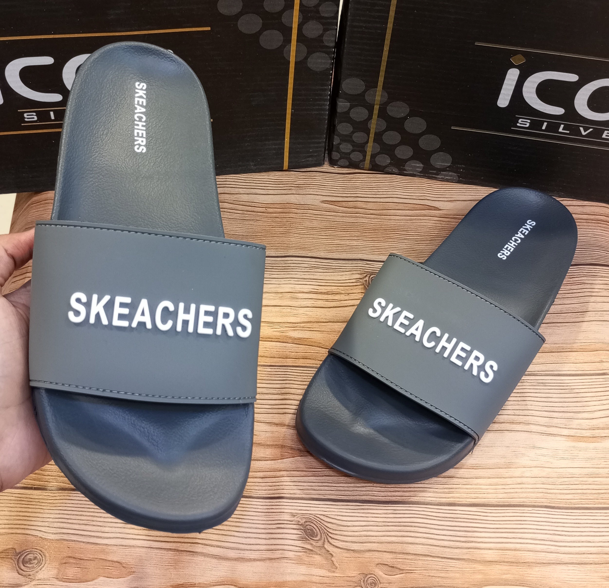 SKECHERS PREMIUM SUMMER SLIDES FOR MEN