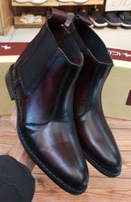 PREMIUM QUALITY TWO TONED CHELSEA BOOTS FOR MEN