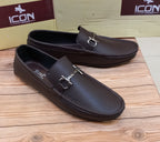RED CROWN'S PREMIUM QUALITY WRINKLE FREE MOCASSION'S FOR MEN (BROWN)
