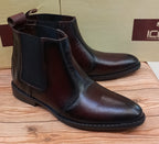 PREMIUM QUALITY TWO TONED CHELSEA BOOTS FOR MEN