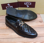 RED CROWN'S PREMIUM QUALITY 100% HANDMADE FORMAL SHOES FOR MEN (BROWN)