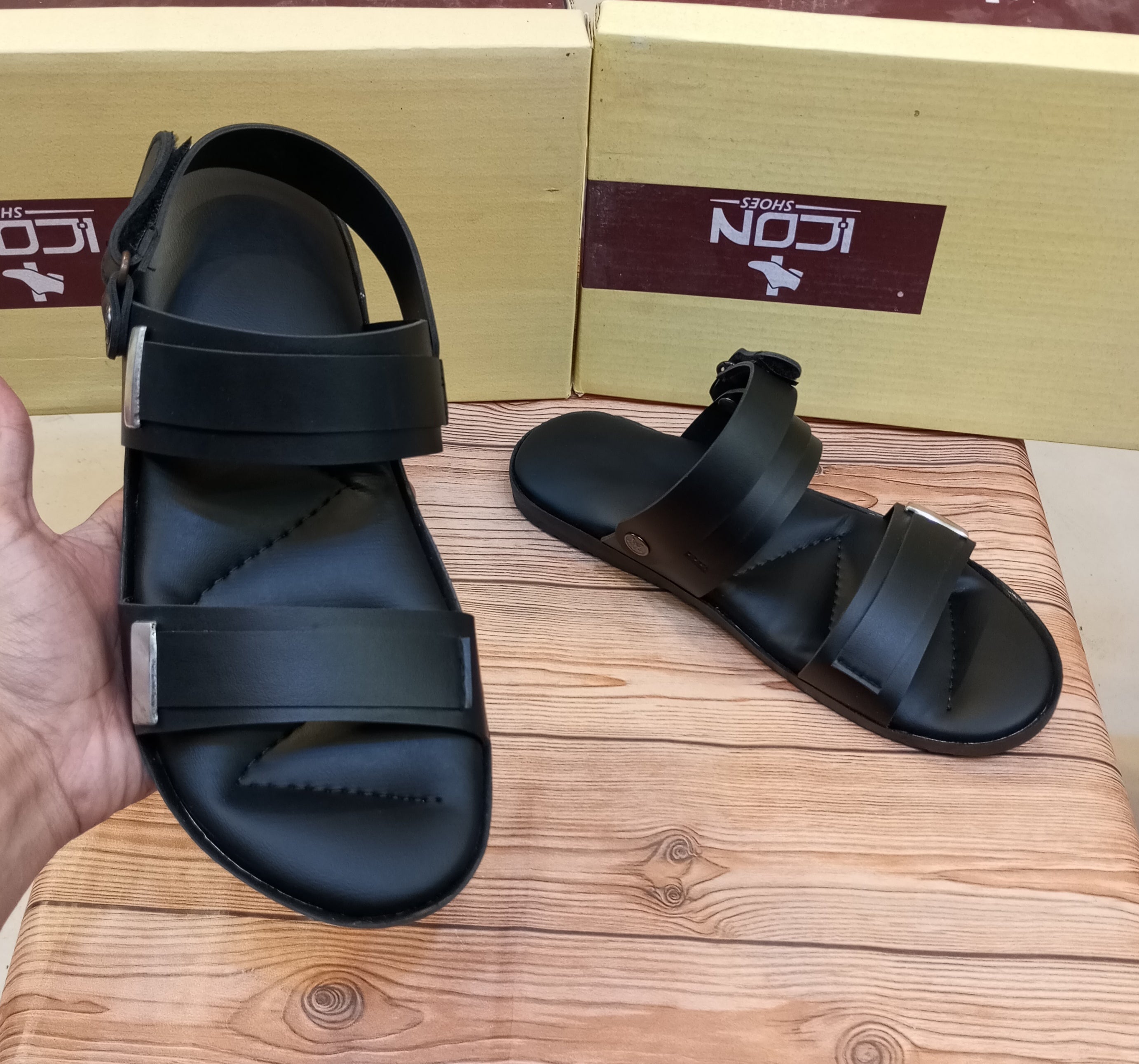 PREMIUM QUALITY 2 IN 1 DOUBLE STEP SANDALS FOR MEN (NEW VARIANT)