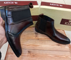 PREMIUM QUALITY TWO TONED CHELSEA BOOTS FOR MEN