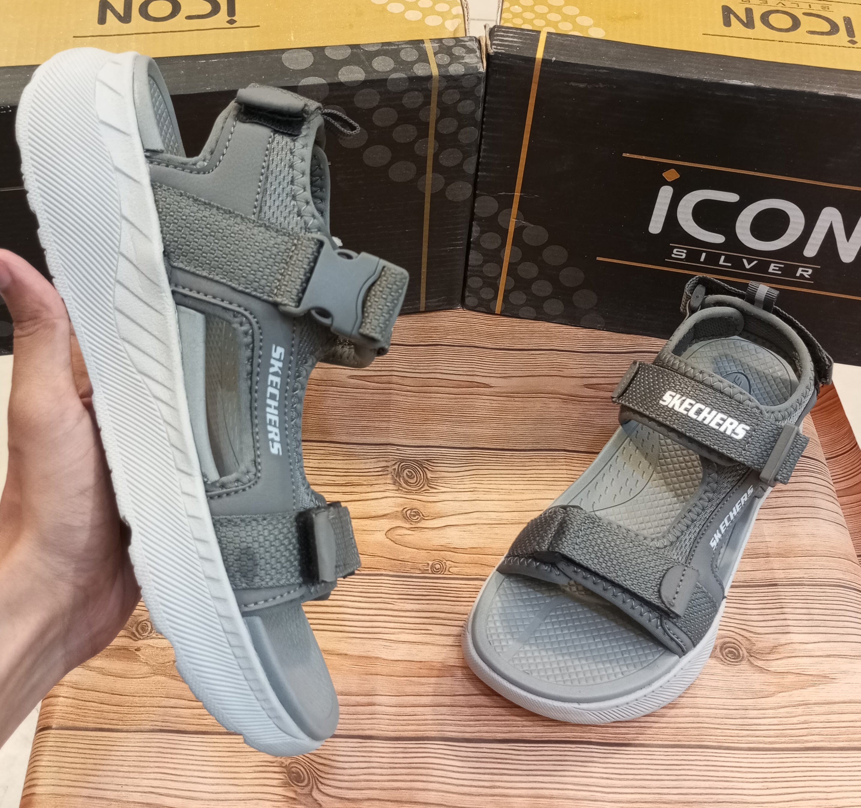 SKECHERS DOUBLE STRAP SUMMER SANDALS FOR MEN